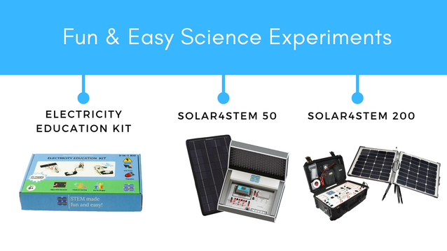 fun & easy science experiments hands-on educational stem kits solar4Stem